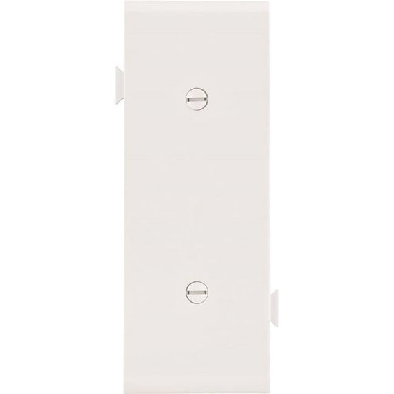 Cooper Wiring 0535021 Blank Mid Size Wall Plate, 1 Gang, 4.5 x 20.75 x 0.08 in. - White