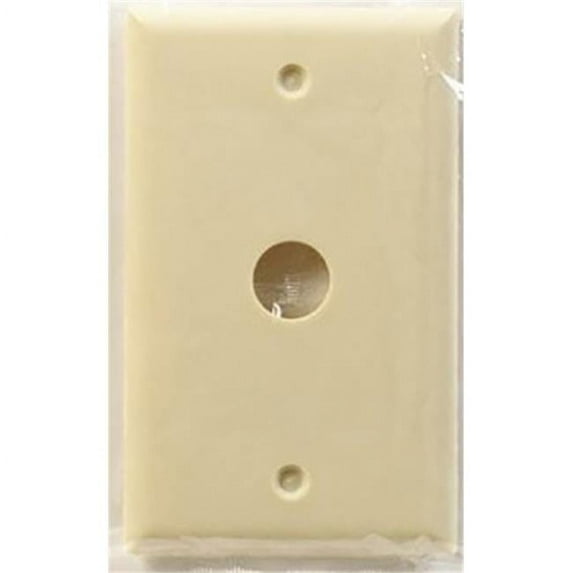 Cooper Wiring 1 gal 0.625 in. Telephone Coaxial Hole Plate - Ivory