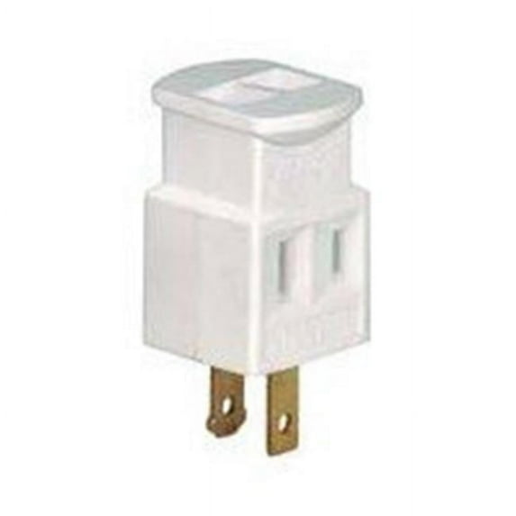 Cooper Wiring 4560017 3 Outlet 2Wire Cube Tap - White