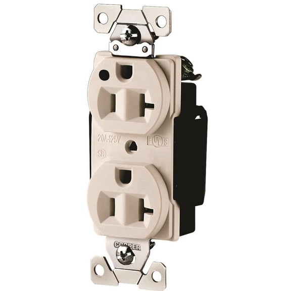 Cooper Wiring 5228408 20A 125V Hospital Receptacles - White