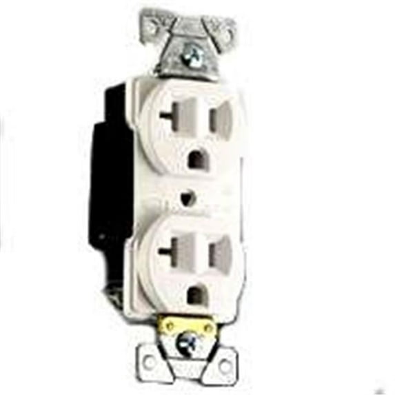 Cooper Wiring 5352W Industrial Duplex Receptacle 20A-125V White