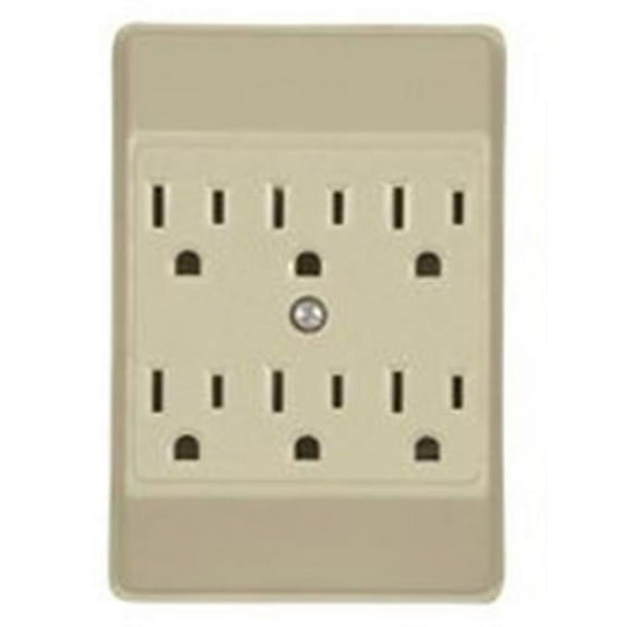 Cooper Wiring 6 Outlet 3 Wire Ground Tap - Ivory