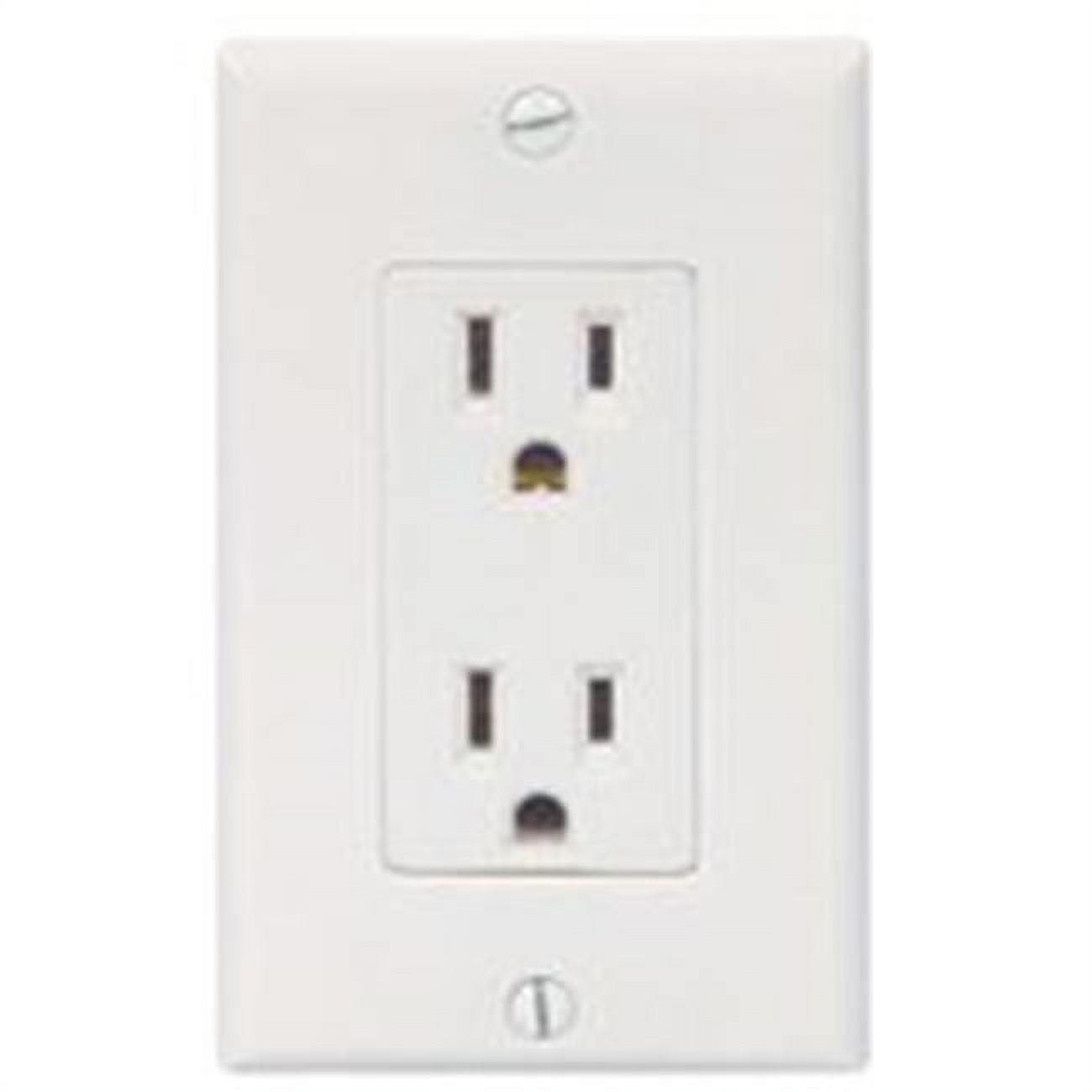 Cooper Wiring 6312888 15 Amp 3 Wire Duplex Receptacle - White - Walmart.com