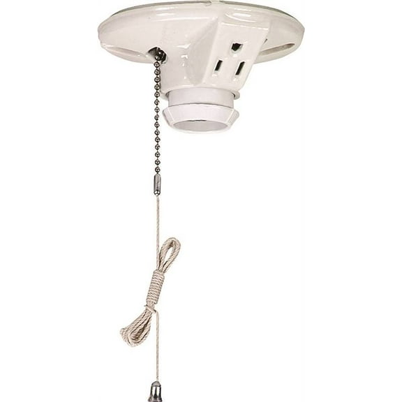 Eaton Wiring Devices 667-SP Lamp Holder, 125 VAC, 660 W, White
