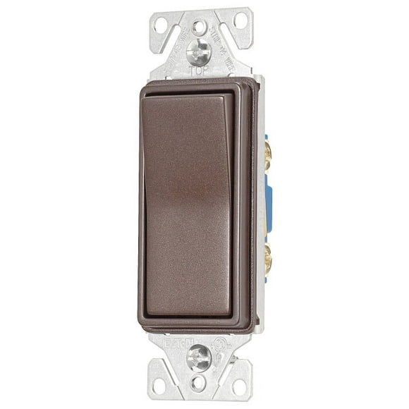 Cooper Wiring 7501RB-K-L Single Pole Designer Switch, Oil Rubbed Bronze