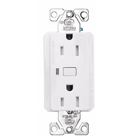 Cooper Wiring Device EWFTRCR15-W-BX-T Wi-Fi Smart Duplex Receptacle, White
