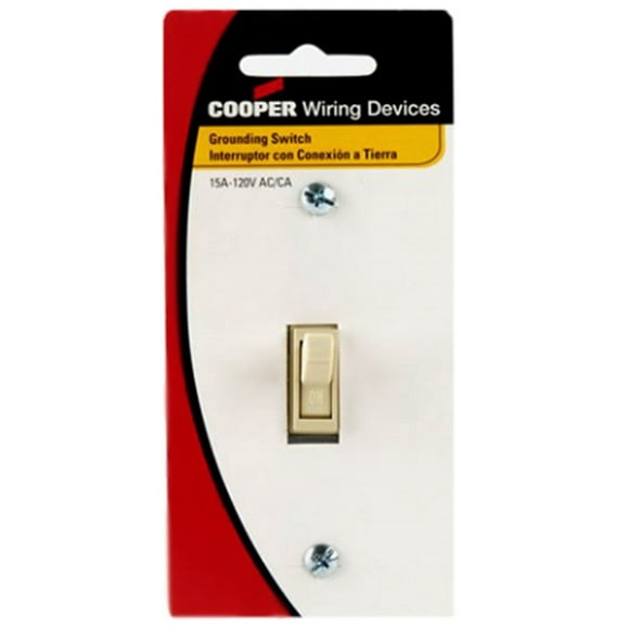 Cooper Wiring Devices 1301-7V Single Pole Toggle Light Switch, 15A 120V, Ivory (Pack of 10)