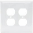 thumbnail image 1 of Cooper Wiring Devices 393720529 2050W-BOX 2 Gang Duplex Receptacle Plate, White, 1 of 1