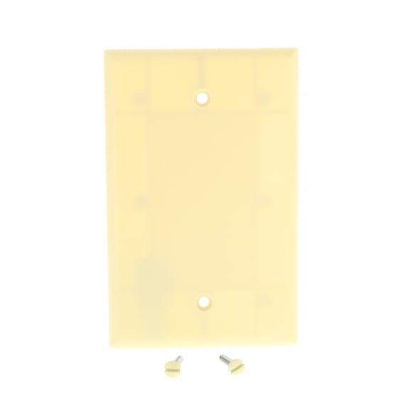 Cooper Wiring Devices 393720610 2029V-BOX 1 Gang Heavy Duty Blank Plate, Ivory