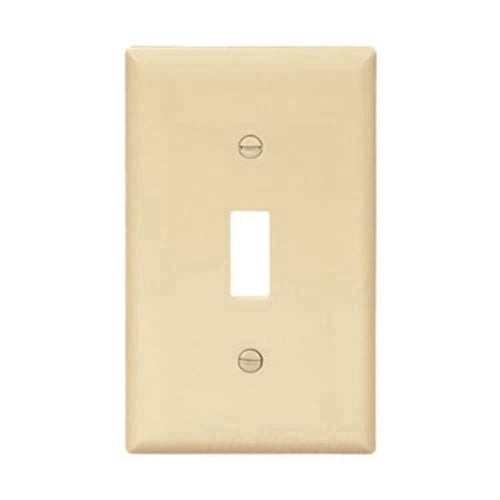 Cooper Wiring Devices 393751342 5134V 1 Gang Switch Plate - Ivory
