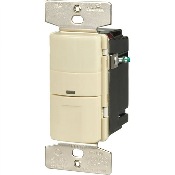 Cooper Wiring Devices 5-Amp 3-Way Almond Vacancy Decorator Switch VS306U-A-K-L