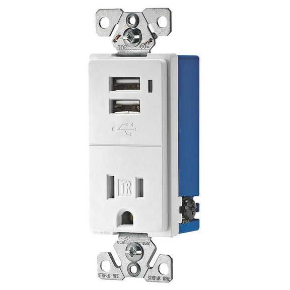 Cooper Wiring Devices Recep Usb White Tr