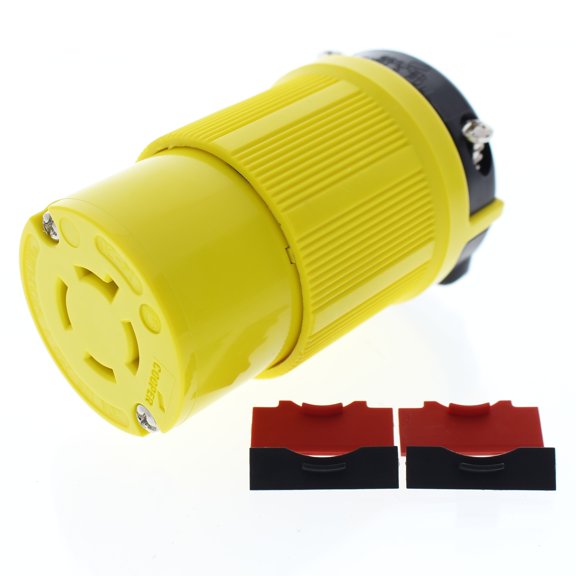 Cooper Wiring Devices Yellow Connector CR 20A 125/250V 3P4W Hart/Lock CRL1420C