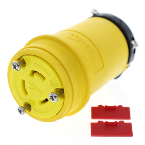 Cooper Wiring Devices Yellow Connector Ins 20A 250V 3PH 3P3W Hart/Lock L1120CY