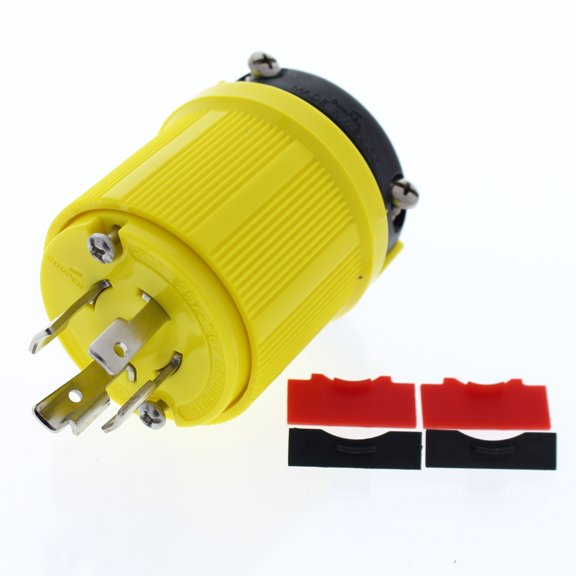 Cooper Wiring Devices Yellow Plug CR 20A 125/250V 3P4W Hart/Lock CRL1420P