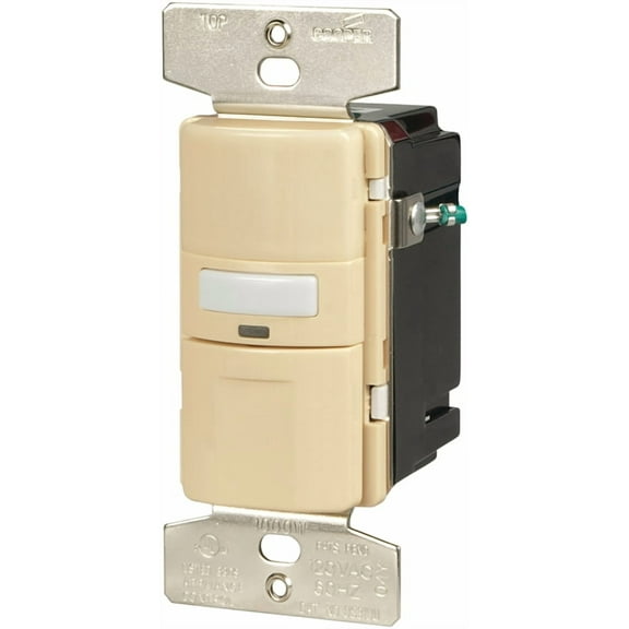 Cooper Wiring OS310U-V-K Motion-Activated Occupancy Sensor Wall Switch, Ivory