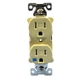 thumbnail image 1 of Cooper Wiring TWRBR15V Duplex Receptacles, 15 Amp, Ivory, 1 of 2