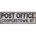 thumbnail image 1 of Cooperstown, Ny Post Office Metal Sign Vintage 6x18 106180011498, 1 of 1