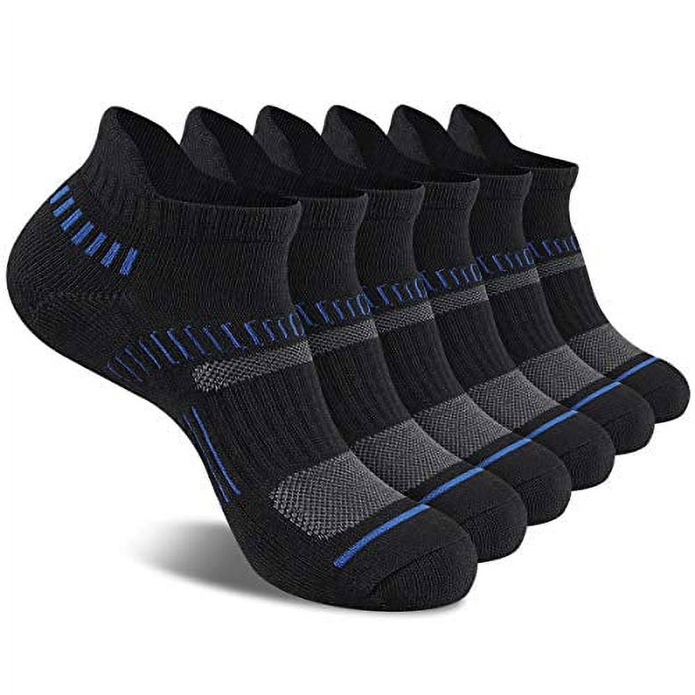 Cooplus Mens Ankle Socks Athletic Cushioned Breathable Low Cut Tab With