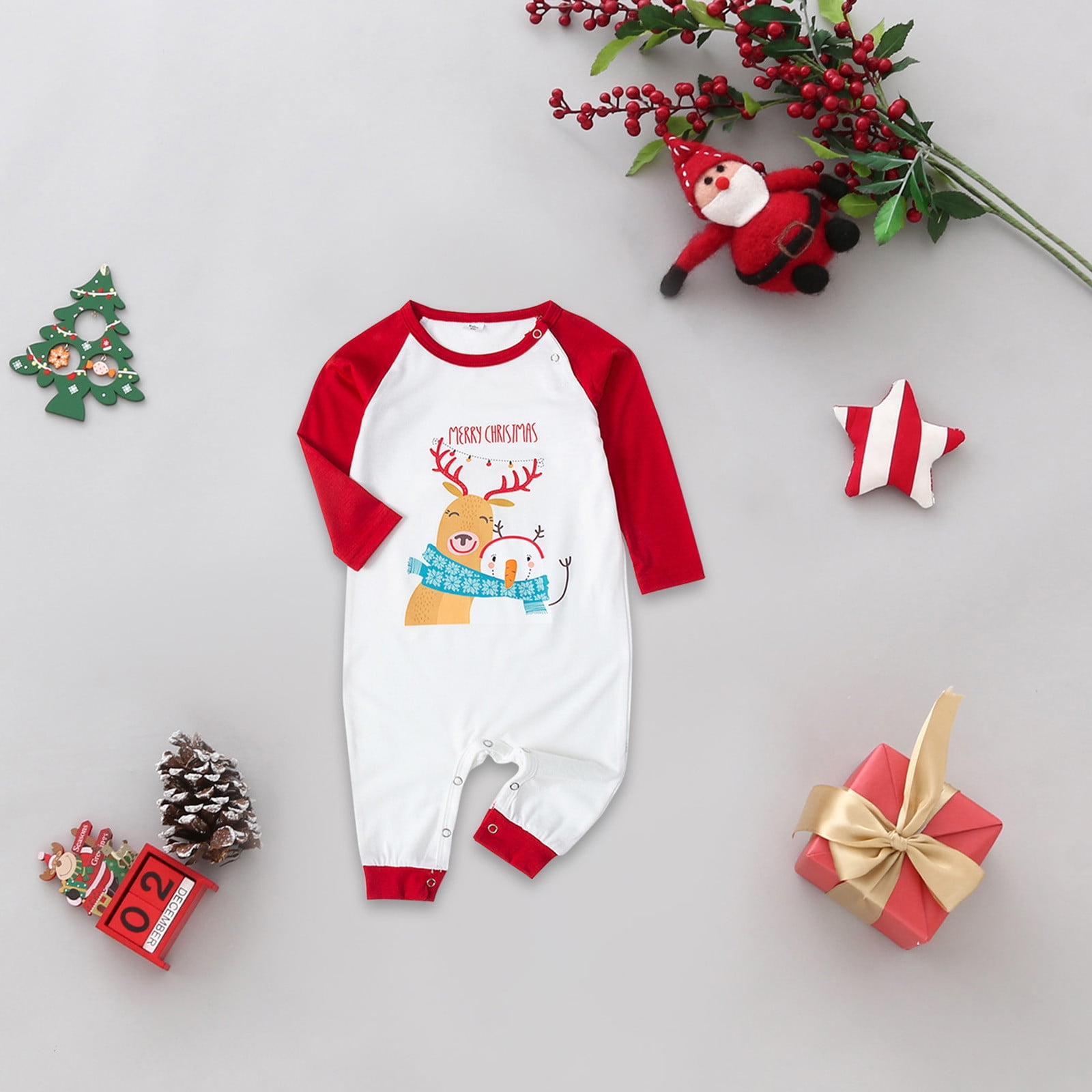 Coopserbil 2023 Baby Christmas Pajamas Animal Baby Boy Pajamas Organic Cotton Toddler Boy