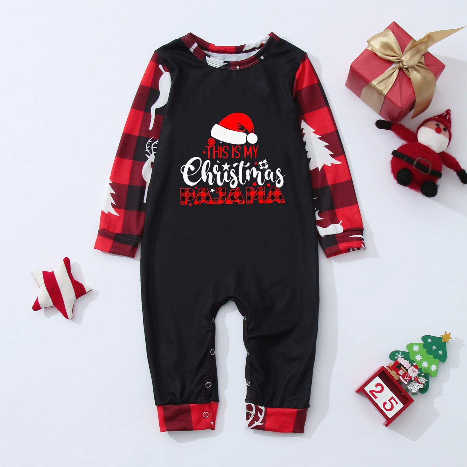 Coopserbil 2023 Family Baby Christmas Pajamas onesie Children'S Organic