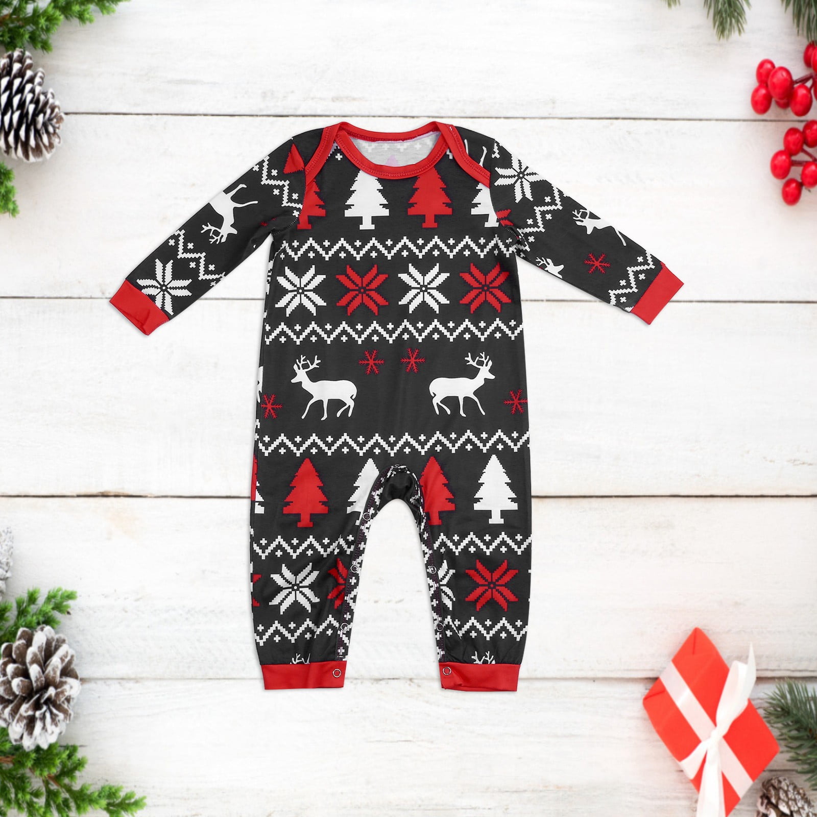 Coopserbil 2023 Family Toddler Christmas Pajamas print Baby Girl