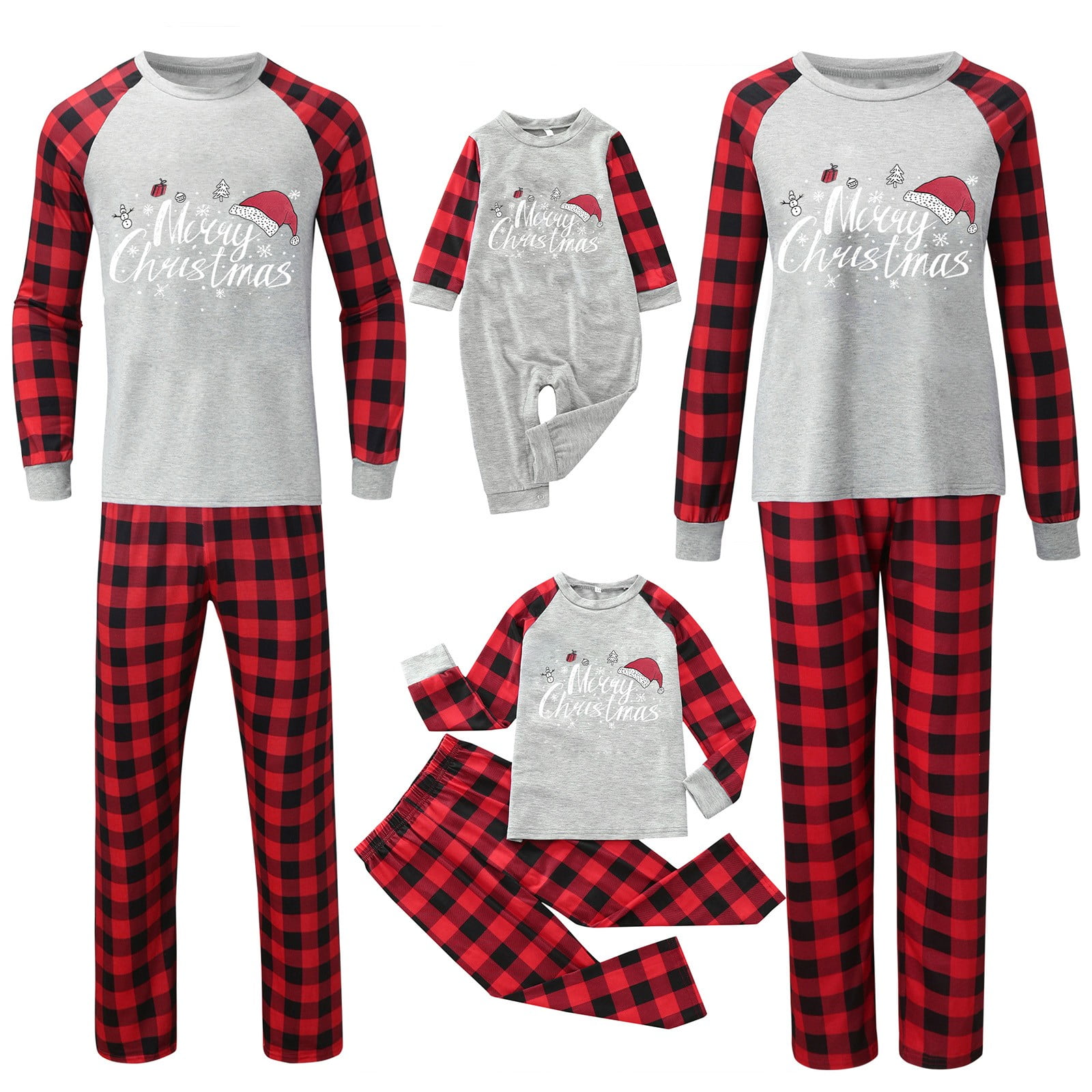 Coopserbil 2023 Matching Christmas Pajamas For Couples Printed letters