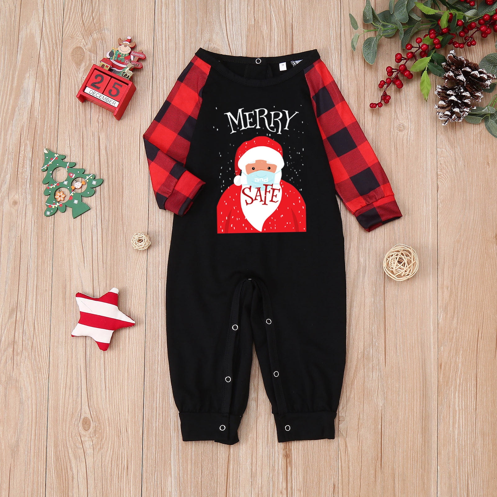 Coopserbil 2023 Matching Toddler Christmas Pajamas print Baby Boy