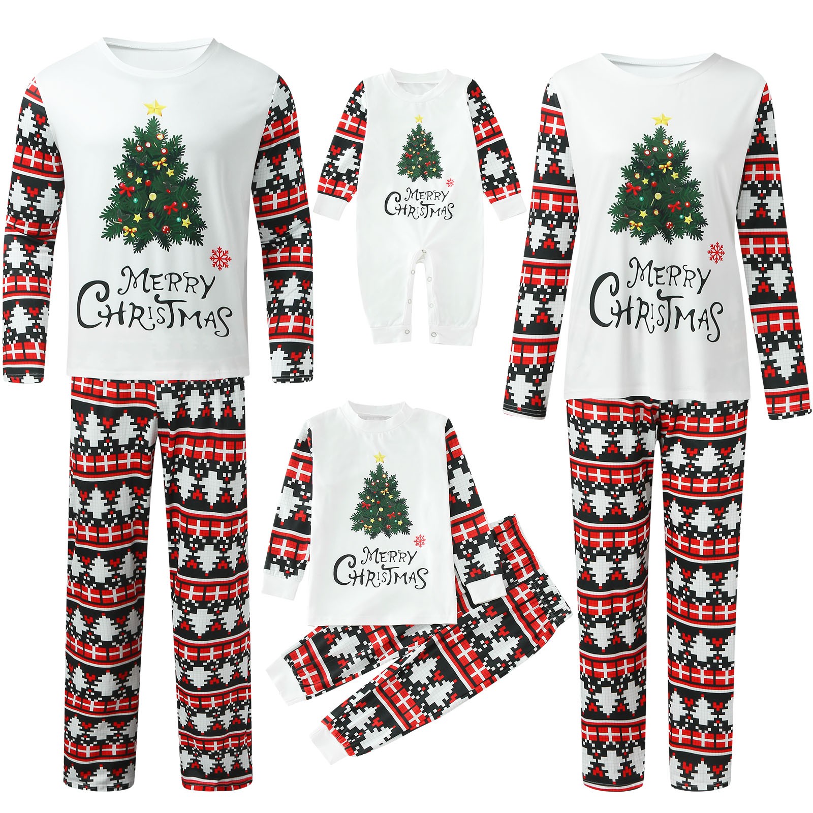 Coopserbil Family Girls Christmas Pajamas Tree ChildrenS Organic 