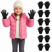 12 Pairs Kid's Winter Magic Gloves Children Stretchy Warm Magic Gloves Boys or Girls Knit Gloves