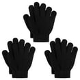 thumbnail image 1 of Cooraby 3 Pairs Kid's Winter Gloves Thick Warm Knitted Gloves Children Cold Weather Gloves, 1 of 7