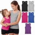 thumbnail image 1 of Cooraby 5 Pieces Girls Dance Tank Tops Toddler Racerback Sleeveless Top Girl Undershirts for Ballet Gymnastics 2T-16Years, 1 of 1
