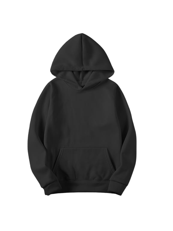 Fleece Oversized Hoodie For Womens with Pockets, Unisex Long Sleeve Sweatshirt, Sweatshirts for Women Loose Fit Hoodie,Womens Plus Black,Size XXXL
