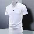 thumbnail image 1 of Coorders George Golf Shirts for Men Quick Dry with Short Sleeve,Stretch Short Sleeve Shirts for Men, White, Size XXXXL, 1 of 9