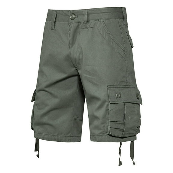 Coorders George Men’Cargo Shorts with Pockets, Fashion Mens Shorts Clearance, Army Green, XL