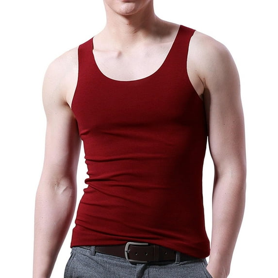 Coorders George Men's Athlete Stretched Tank, Men's Assorted Undershirts,Wine Plus,XXXL