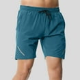 thumbnail image 1 of Coorders George Men’s & Big Men’s Stretch Drawstring Shorts with Elastic Waist and Pockets, Sky Blue, XXL, 1 of 4
