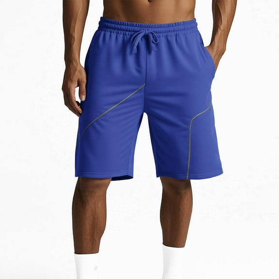 Coorders George Men’s & Big Men’s Stretch Twill Flat Front Shorts, Mens Shorts Clearance, Blue, M