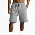 thumbnail image 1 of Coorders George Men’s & Big Men’s Stretch Twill Flat Front Shorts, Mens Shorts Clearance, Gray, L, 1 of 5