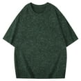 thumbnail image 1 of Coorders Men's Crew Neck Tee Tops, Retro Tie Dye Sport Shirt, Casual Light Short Sleeve T-Shirts, Army Green,Size, L, 1 of 5
