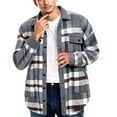 thumbnail image 1 of Coorders George Men's Heavyweight Jacket with Pocket, Winter Fleece Bottom Down Jackets ,Big and Tall Gray,Size L, 1 of 4