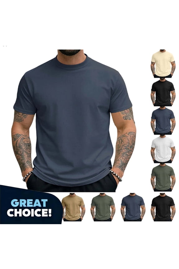 George Men’s Short Sleeve Crew Neck T-Shirt ,Big and Tall Black,Size XL