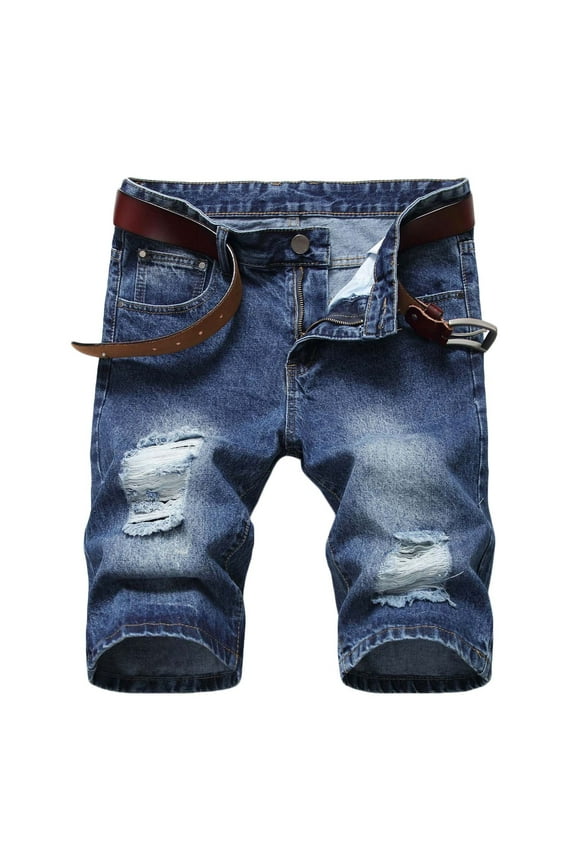 Men's and Big Men's Cotton Carpenter Shorts, Casual Commuter Jean Short,Dark Blue-b,XXL