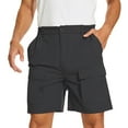 thumbnail image 1 of Coorders Men's and Big Men's Stretch Cargo Shorts, Mens Shorts Clearance, Gray, S, 1 of 2