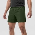 thumbnail image 1 of Coorders George Mens Shorts Clearance, Breathable Drawstring Shorts for Mens, Army Green, XXL, 1 of 9