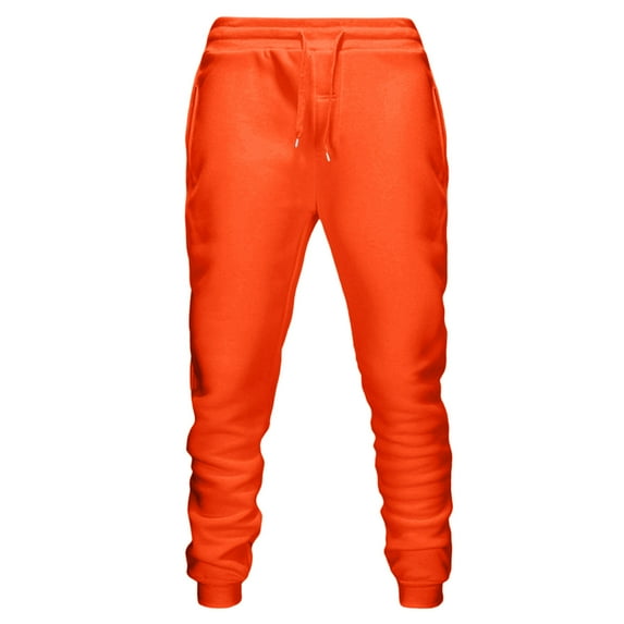 Coorders Hanes Men's and Big Men's Fleece Sweatpants with Pockets, Fit Joggers Sweatpant Orange,XXL
