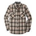 thumbnail image 1 of Coorders Hanes Men's and Big Men's Plaid Flannel Button Down Shirts, Long Sleeve, Sizes S-2XL, 1 of 8