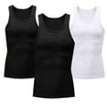 thumbnail image 1 of Coorders Hanes Mens A-Shirts, Athletic Performance Tank Underwear Men's, 3-Packs,B*2 & W,XL, 1 of 7