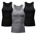 thumbnail image 1 of Coorders Hanes Mens A-Shirts, Athletic Performance Tank Underwear Men's, 3-Packs,W*2 & G,XXXL, 1 of 6