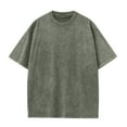 thumbnail image 1 of Coorders Men's Cotton Oversized T-Shirt, Unisex tops with Short Sleeve, Classic Fashion Soft Premium Cotton Basic Tee Tops, Green,Size XL, 1 of 2